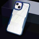 For iPhone 14 Plus Transparent Acrylic + TPU Phone Case (Blue) - 1