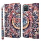 For Samsung Galaxy A12 5G 3D Painted Leather Phone Case(Colorful Mandala) - 1