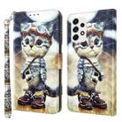 For Samsung Galaxy A53 5G 3D Painted Leather Phone Case(Naughty Cat) - 1