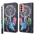 For Samsung Galaxy M13 4G / A23 / M23 5G 3D Painted Leather Phone Case(Colorful Dreamcatcher) - 1