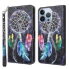 For iPhone 11 3D Painted Leather Phone Case (Colorful Dreamcatcher) - 1
