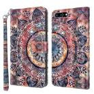 3D Painted Leather Phone Case For iPhone 8 Plus / 7 Plus(Colorful Mandala) - 1