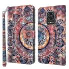 For Xiaomi Redmi Note 9 Pro / Note 9 Pro Max 3D Painted Leather Phone Case(Colorful Mandala) - 1