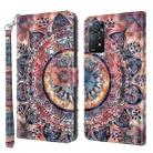 For Xiaomi Redmi Note 11 5G / 4G Global 3D Painted Leather Phone Case(Colorful Mandala) - 1