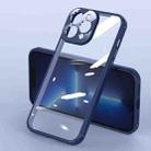 For iPhone 14 Acrylic Transparent PC Phone Case (Dark Blue) - 1