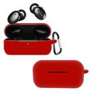 For 1MORE EHD9001TA Pure Color Bluetooth Earphone Silicone Protective Case(Red) - 1