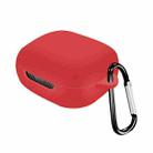 For JBL Live Pro+ Pure Color Bluetooth Earphone Silicone Protective Case(Red) - 1