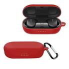 For BOSE Sport Earbuds Pure Color Bluetooth Earphone Silicone Protective Case(Red) - 1