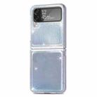 For Samsung Galaxy Z Flip4 Laser Skin PC Phone Case (White) - 1