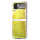For Samsung Galaxy Z Flip4 Laser Skin PC Phone Case (Gold) - 1