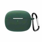 For Meizu Meilan Blus Air Pure Color Bluetooth Earphone Soft Silicone Protective Case With Hook(Green) - 1