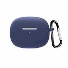 For Meizu Meilan Blus Air Pure Color Bluetooth Earphone Soft Silicone Protective Case With Hook(Dark Blue) - 1