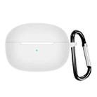 For Meizu POP 3 Pure Color Bluetooth Earphone Soft Silicone Protective Case With Hook(White) - 1