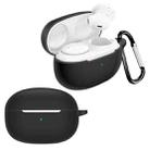 For Meizu POP 3 Pure Color Bluetooth Earphone Soft Silicone Protective Case With Hook(Black) - 1