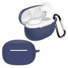 For Meizu POP 3 Pure Color Bluetooth Earphone Soft Silicone Protective Case With Hook(Dark Blue) - 1