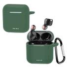 For Tozo T6 Pure Color Bluetooth Earphone Soft Silicone Protective Case With Hook(Green) - 1