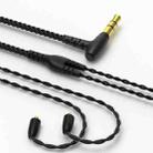 CVJ V2 1.25m Oxygen-free Copper Original 3.5mm Elbow Earphone Cable, Style:MMCX No Mic(Black) - 1