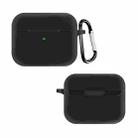 For Razer Hammerhead True Wireless X Pure Color Bluetooth Earphone Soft Silicone Protective Case With Hook(Black) - 1