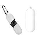 For Motorola MotoBuds 400 / VerveBuds 400 Pure Color Bluetooth Earphone Soft Silicone Protective Case With Hook(White) - 1