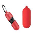 For Motorola MotoBuds 400 / VerveBuds 400 Pure Color Bluetooth Earphone Soft Silicone Protective Case With Hook(Red) - 1