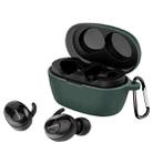 For Philips SHB2505 Pure Color Bluetooth Earphone Soft Silicone Protective Case With Hook(Green) - 1