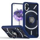 For Nothing Phone 1 Q Shadow 1 Series TPU + PC Phone Case with Ring Holder(Royal Blue) - 1