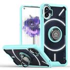 For Nothing Phone 1 Q Shadow 1 Series TPU + PC Phone Case with Ring Holder(Sky Blue) - 1