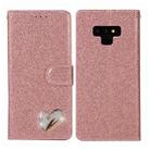 For Samsung Galaxy Note9 Glitter Powder Love Leather Phone Case(Pink) - 1