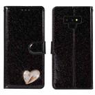 For Samsung Galaxy Note9 Glitter Powder Love Leather Phone Case(Black) - 1