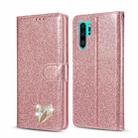 For Huawei P30 Pro Glitter Powder Love Leather Phone Case(Pink) - 1