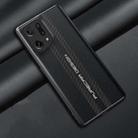 For OPPO Find X5 Pro Carbon Fiber Texture Plain Leather Phone Case(Black) - 1