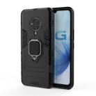 For Vivo S6 PC + TPU Shockproof Protective Case with Magnetic Ring Holder(Black) - 1