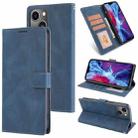 For iPhone 14 Plus  Fantasy Classic Skin-feel Calfskin Texture Leather Case(Blue) - 1