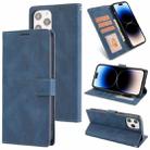 For iPhone 14 Pro Fantasy Classic Skin-feel Calfskin Texture Leather Case(Blue) - 1