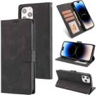 For iPhone 14 Pro Max Fantasy Classic Skin-feel Calfskin Texture Leather Case(Black) - 1