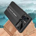 For vivo iQOO 8 Pro Carbon Fiber Texture Plain Leather Phone Case(Black) - 3