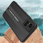 For vivo S10 Pro Carbon Fiber Texture Plain Leather Phone Case(Dark Green) - 3