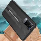 For vivo X60 Pro Carbon Fiber Texture Plain Leather Phone Case(Black) - 3