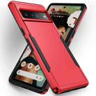 For Google Pixel 7 Pro Pioneer Armor Heavy Duty PC + TPU Phone Case(Red+Black) - 1