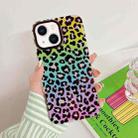 For iPhone 14 Plus Leopard Texture Dual-side Laminating Phone Case (Multicolour) - 1