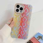 For iPhone 14 Pro Python Texture Dual-side Laminating Phone Case(Autumn) - 1