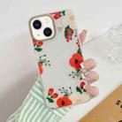 For iPhone 14 Plus Dual-side Laminating Fresh Flowers Phone Case (Noon Flower) - 1