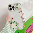 Dual-side Laminating Fresh Flowers Phone Case For iPhone 14 Pro(China Aster) - 1