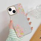 For iPhone 14 Plus Dual-side Laminating Elegant Flowers Phone Case (Begonia) - 1