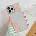 For iPhone 14 Pro Dual-side Laminating Elegant Flowers Phone Case(Begonia) - 1