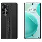 For Huawei nova 8 Pro Carbon Fiber Texture Plain Leather Phone Case(Black) - 1