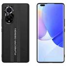 For Huawei nova 9 Pro Carbon Fiber Texture Plain Leather Phone Case(Black) - 1