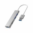 Docking Station TF/SD Card Reader For iPhone, Style:USB Port(Silver) - 1