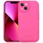For iPhone 14 Liquid Airbag Decompression Phone Case (Light Rose Red) - 1