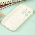 For iPhone 14 Pro Liquid Airbag Decompression Phone Case(Antique White) - 4